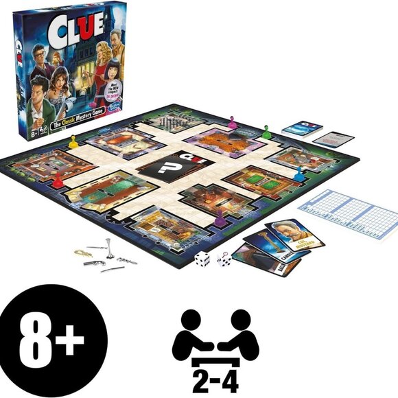 Clue Hasbro Mystery Classic Board Game Bilingual Edition New Sealed Age 8+ - Picture 4 of 15